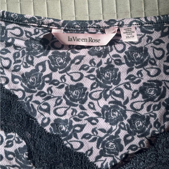 La Vie en Rose Super Soft Long Sleeve Sleep Shirt - Picture 3 of 4